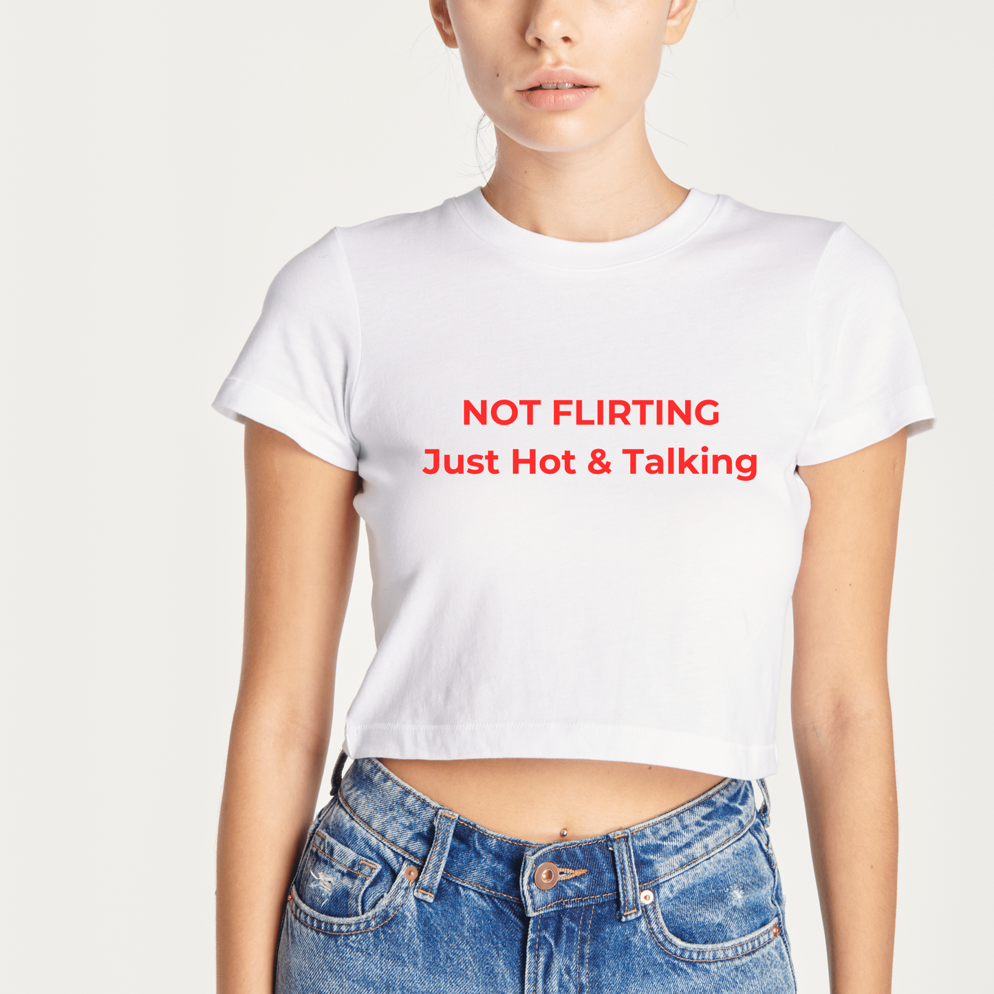 Not Flirting - Crop Top