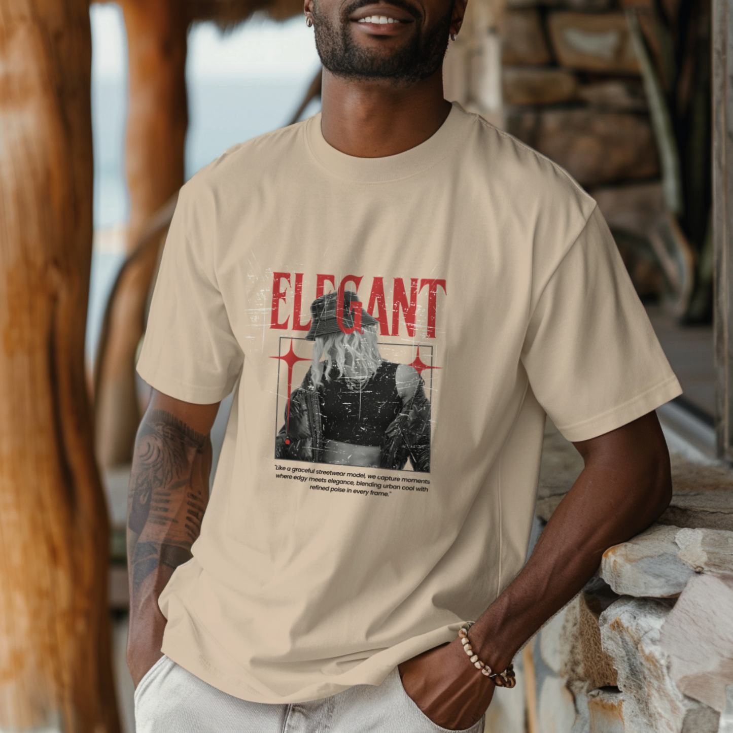 Elegant - Premium Oversized T-Shirt