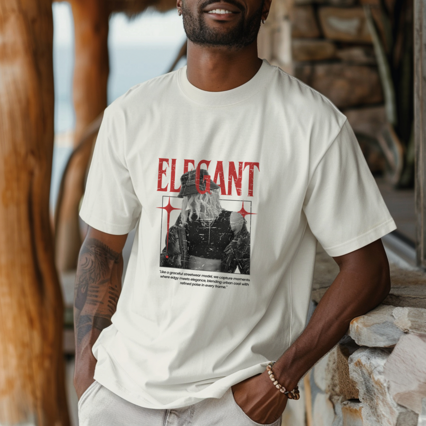 Elegant - Premium Oversized T-Shirt