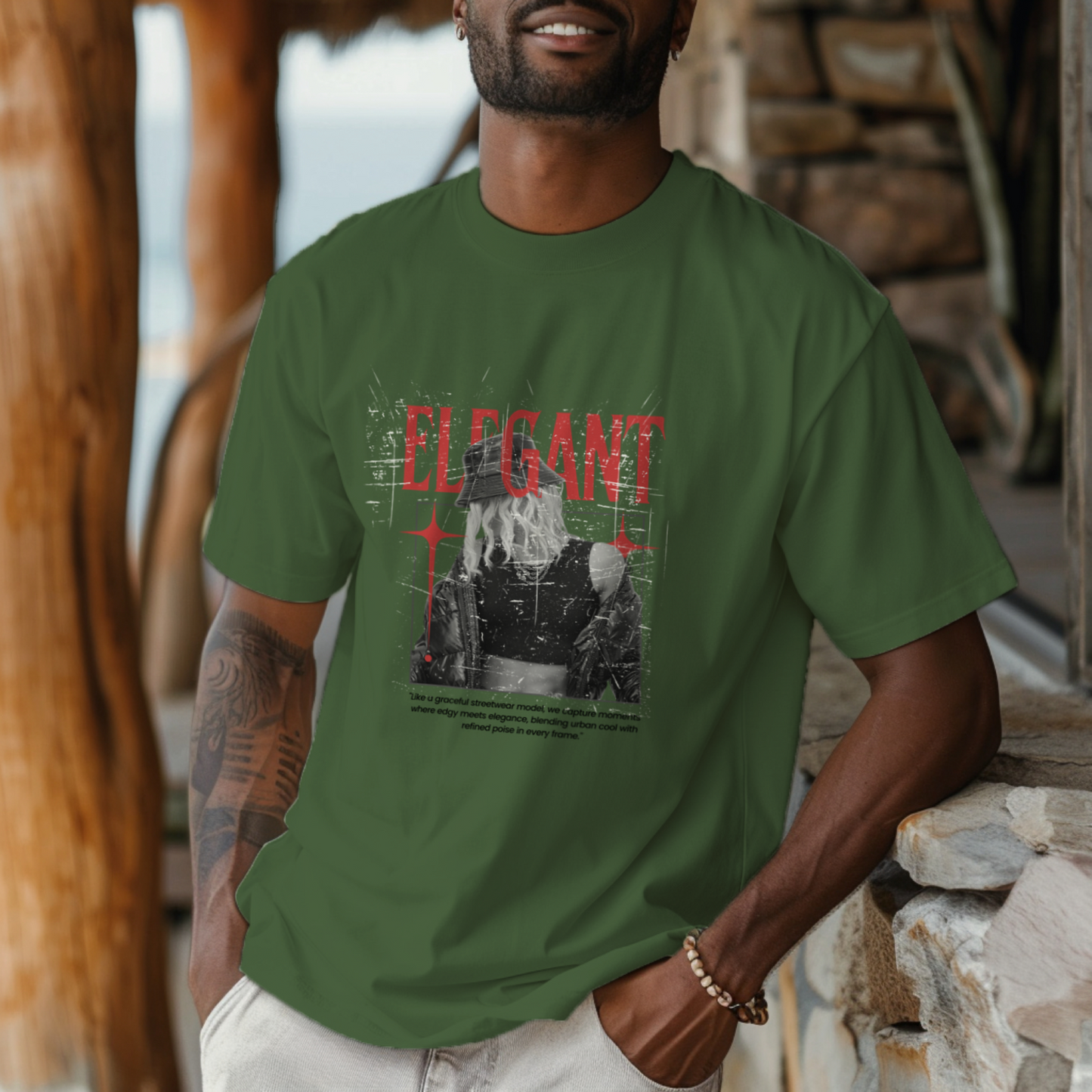 Elegant - Premium Oversized T-Shirt