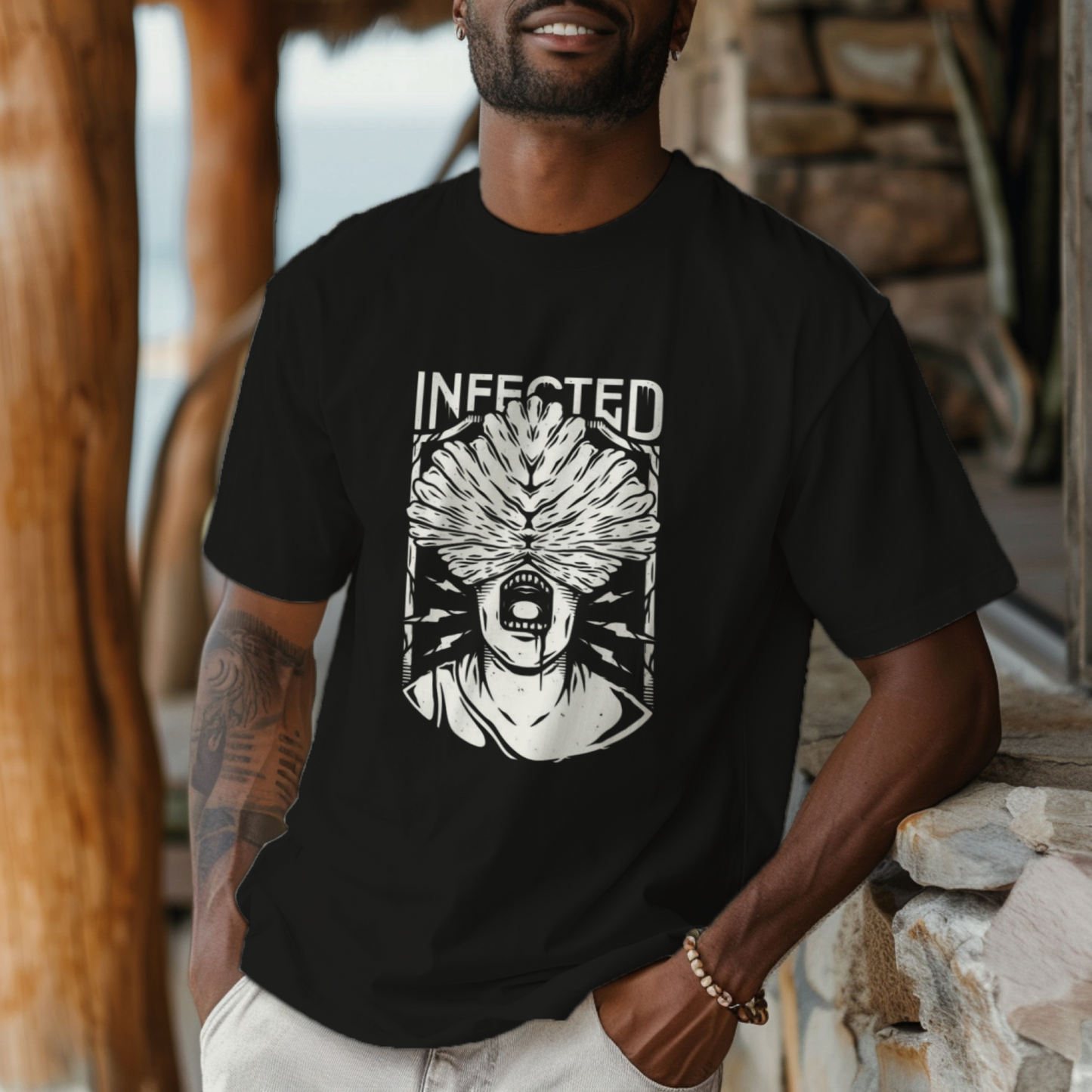 Infected - Premium Oversized T-Shirt