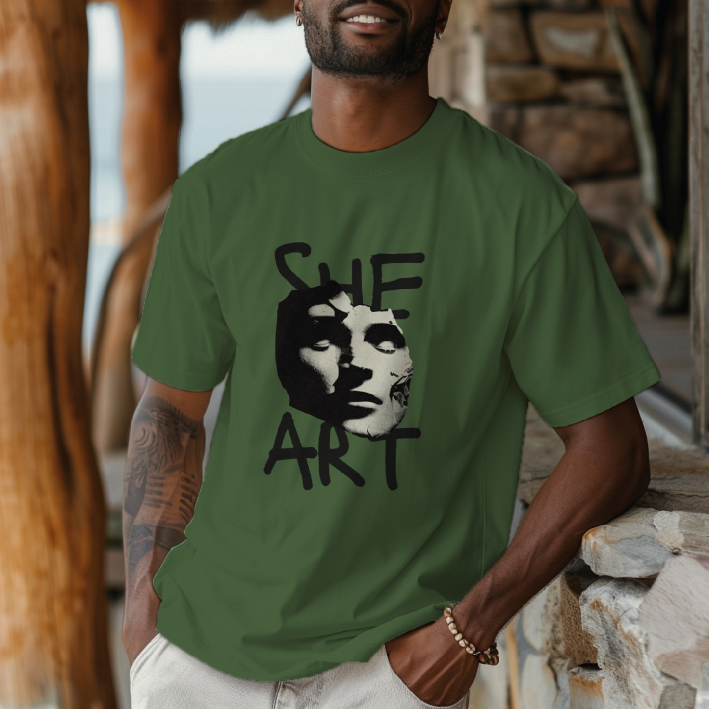 She Art - Premium Oversized T-Shirt