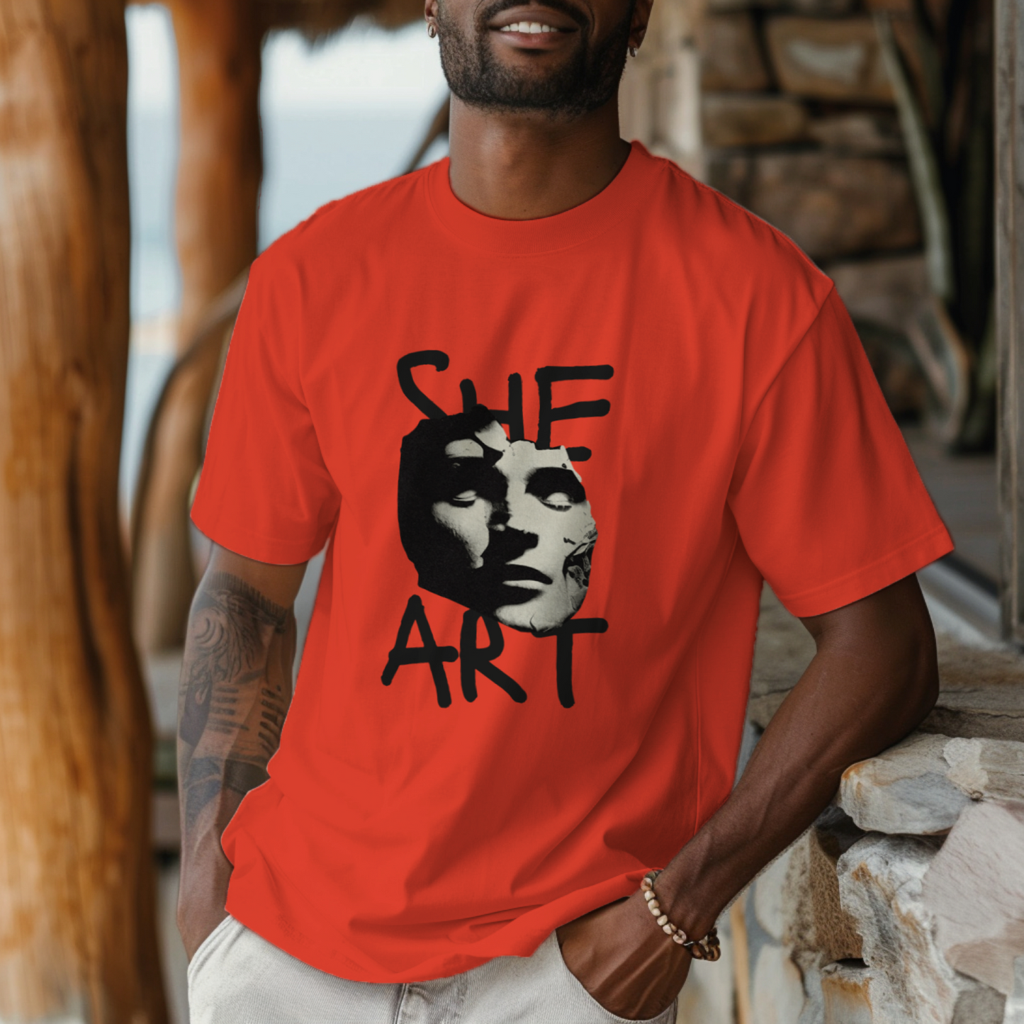 She Art - Premium Oversized T-Shirt