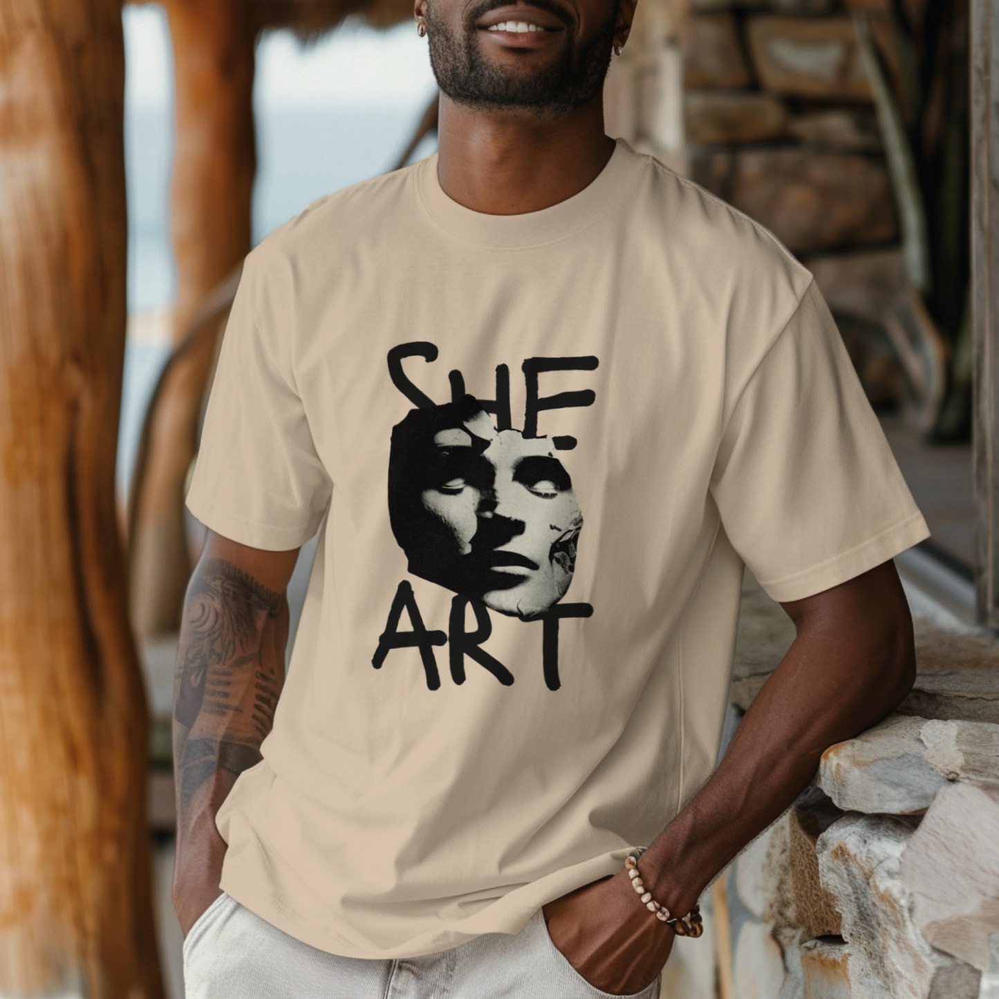 She Art - Premium Oversized T-Shirt