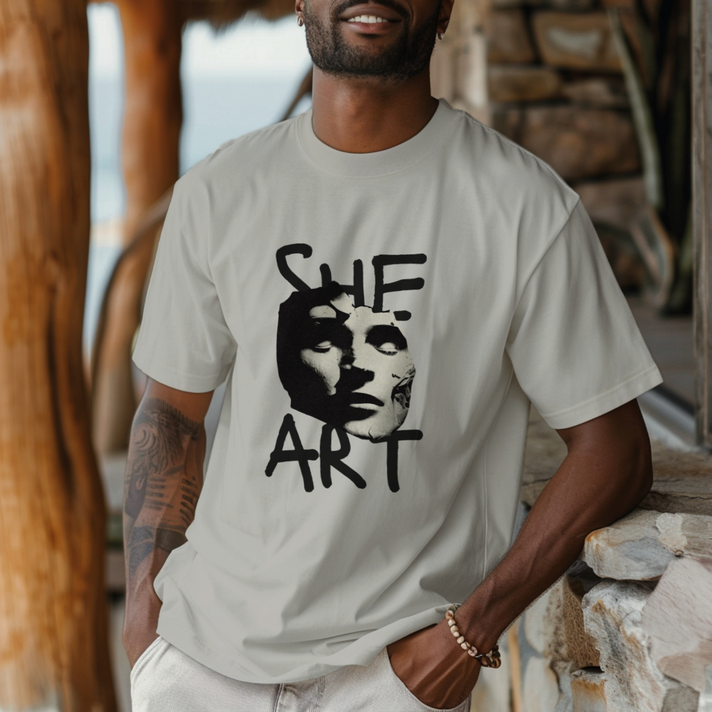 She Art - Premium Oversized T-Shirt